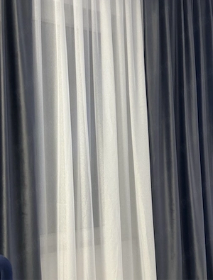 Draperie catifea gri