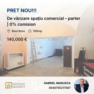 De vânzare spațiu comercial – parter | 0% comision