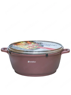 Cratiță aluminiu ceramic Schmitter de 6L, 28 CM cu capac