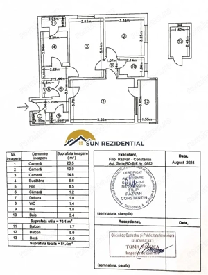 Basarabia,apartament 3 camere,bloc reabilitat,centrala termica,boxa - imagine 14