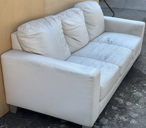 Set Canapea Fixa 3 locuri cu 2 Fotolii; Canapea cu fotolii pentru retapitare - imagine 3