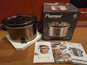 Slow Cooker Bestron ASC350 pentru gatire lenta, carne frageda gen pulled pork