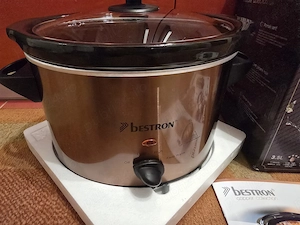 Slow Cooker Bestron ASC350 - Oala Gatit Lent Ceramica, Noua Nefolosita - imagine 2