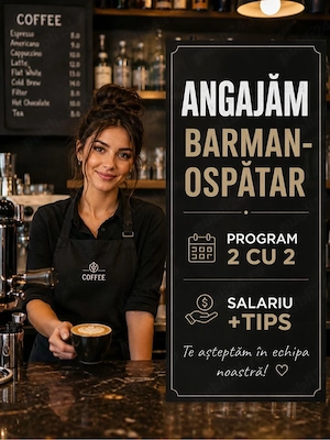 Angajam barman-ospatar in Timisoara