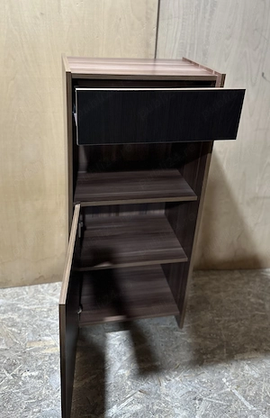 2 buc Dulap cu Usa si Sertar; Set din ansamblu biblioteca living - imagine 2