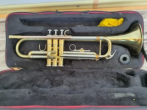 Trompeta Alysee TR-6333 placata cu aur si argint