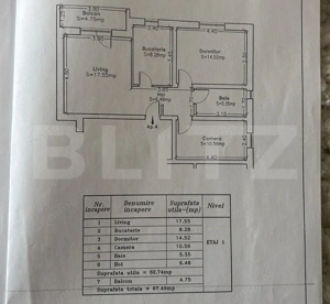 Apartament 3 camere, 67mp, Giroc - imagine 13