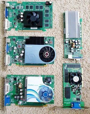 Placa video Winfast PX 7600 GS 257MB ram 128bit pci express , montata pe un PC intel 775 core