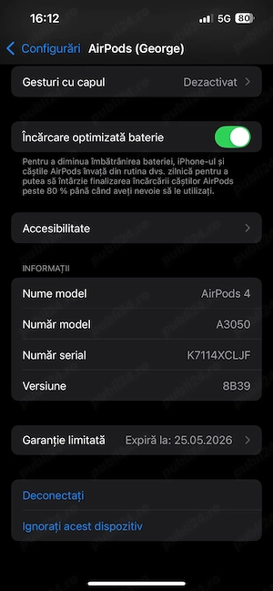 Vând AirPods 4 în stare impecabilă - imagine 5