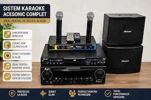 Sistem karaoke cu boxe 40 w