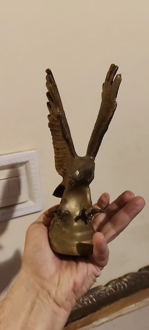 vultur bronz antik - imagine 3