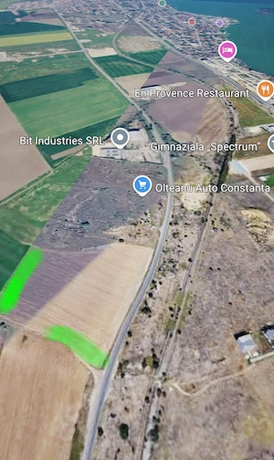 Varianta Ovidiu ,Teren extravilan  industrial de vanzare pretabil hale limita teritoriala Constanta - imagine 3