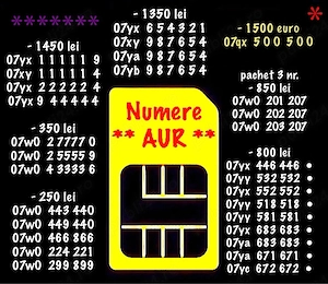 Numar Aur Preferential Rar Numere Gold Vip