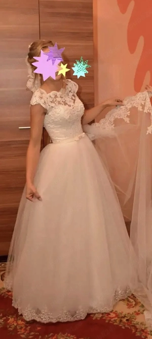Rochie de mireasa prințesa culoare ivory