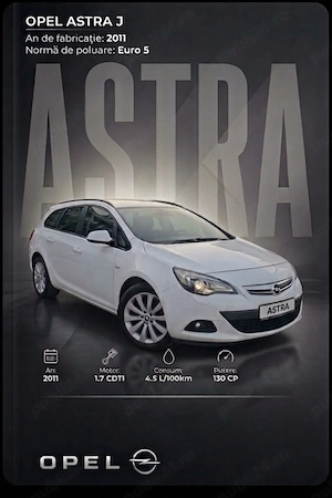Opel Astra J 2011 - imagine 5