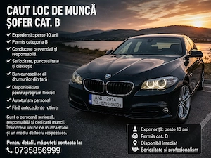 șofer categoria B loc de munca caut