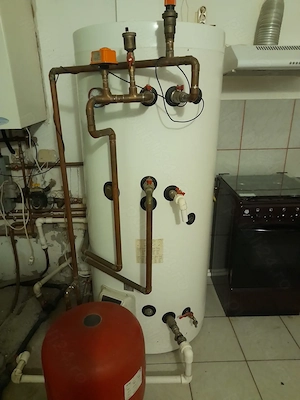 Vand boiler eldom 500 l,cu 2 serpentine  