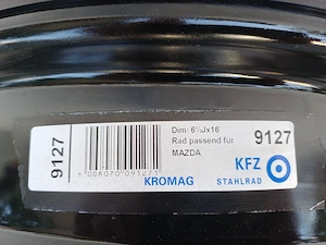 Jante tabla 5x114.3 16" originale mazda - imagine 3