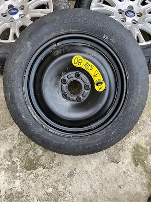Roata de rezerva ingusta (slim)- T125/90 R16- ca noua!  - imagine 4