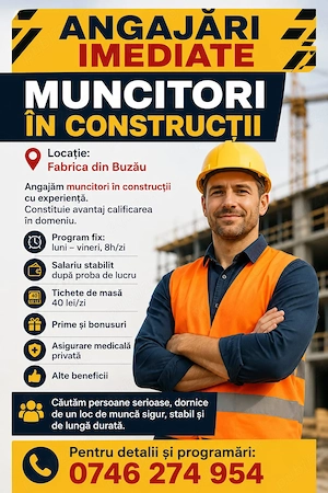 Muncitori constructii- fabrica