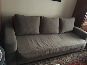 Canapea extensibila din material textil, arcuri, spuma