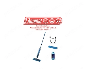 Mop electric Philips OneUp XV3101 11 seria 3000, absoarbe apa murdara si pompeaza apa curata, autono
