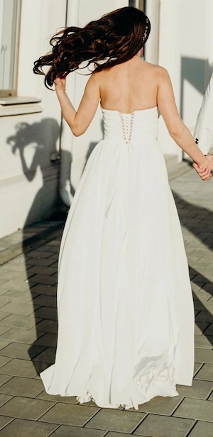 Rochie de mireasă elegantă și diafană   XS S 