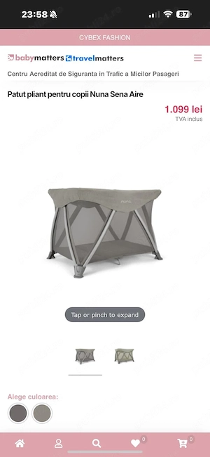 Vând pachet premium pentru bebe marca Nuna