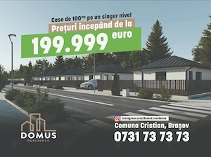 Case pe un nivel in faza 2 a cartierului domus residence, cristian, bv