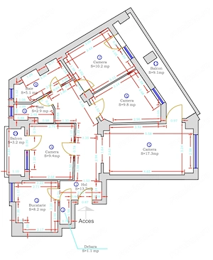Apartament 4 Camere Decomandat 2 Bai Centrala Proprie Totul Nou Zona Sagului Shopping City - imagine 6