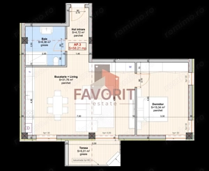 2 camere | Etaj 1 | Toate utilitatile | Asfalt | Transport in comun - imagine 13