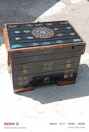 Ladă rustică din lemn - imagine 4