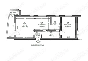 Apartament 2 camere, 51,2 metri patrati, Dumbravita - imagine 9