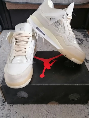 jordan 4 off white sail