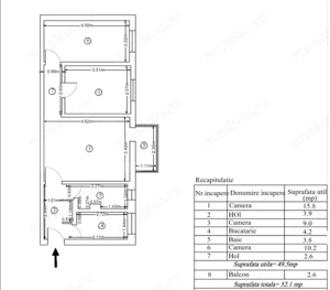 Apartament 3 camere, 50 mp, zona Craiovita Noua - imagine 10