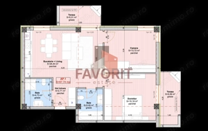 3 camere | 2 bai | Etaj 2 | Toate utilitatile | Asfalt | Transport - imagine 15