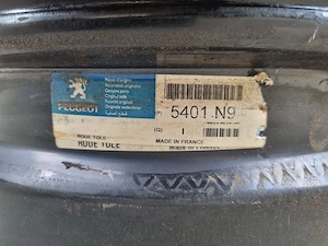 Jante tablă originale Peugeot R16, 5x108 - imagine 2