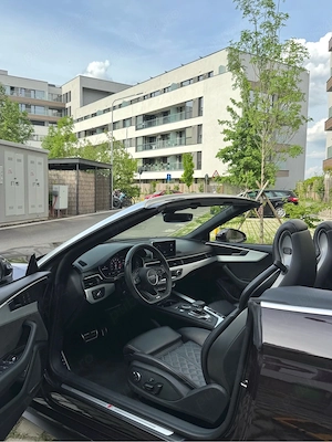 Audi S5 Cabrio Visiniu 3.0TFSi 354CP 80.0000KM Exemplar unic proprietar - imagine 8