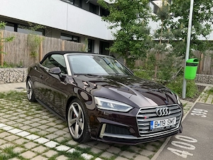Audi S5 Cabrio Visiniu 3.0TFSi 354CP 80.0000KM Exemplar unic proprietar - imagine 5