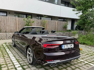 Audi S5 Cabrio Visiniu 3.0TFSi 354CP 80.0000KM Exemplar unic proprietar - imagine 2