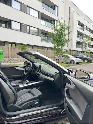 Audi S5 Cabrio Visiniu 3.0TFSi 354CP 80.0000KM Exemplar unic proprietar - imagine 7