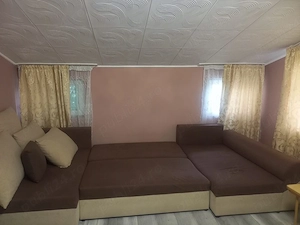 Vand Colțar extensibil 350x203x90 forma u" culoare cappucino!