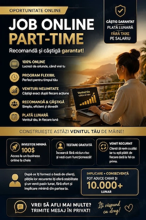 Job online part-time 'Tot mai mulți oameni își creează viitorul acum  - imagine 2