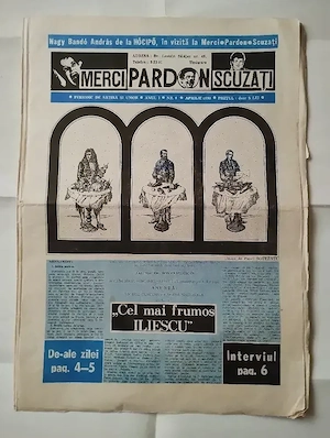 312. Revista de umor, Merci, pardon, scuzați, nr. 5, aprilie 1990