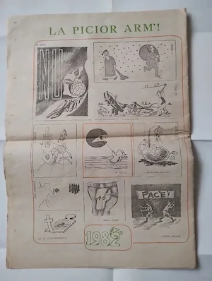328. Revista (rară) supliment de umor, Urzica, decembrie 1981 - imagine 2