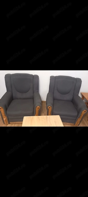 Canapea extensibilă plus 2 fotoli