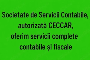 Oferim la prețuri accesibile Servicii Contabile pentru SRL, PFA si PFI,Start-up