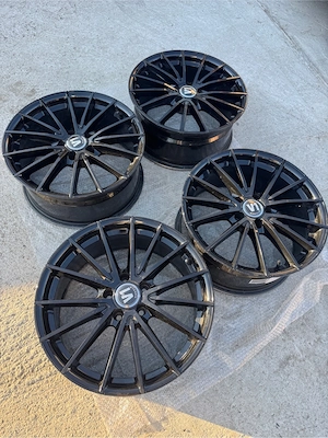 Roti / Jante negre 5x112 R18 ET 35 8J 66.6mm impecabile - imagine 8