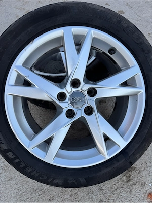Roti / Jante R17 5x112 ET 38 7.5J 66.6mm cu cauciucuri de vara 225/50/17 - imagine 2