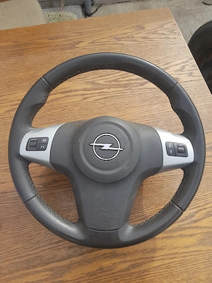 volan cu aerbag opel corsa d piele - imagine 2